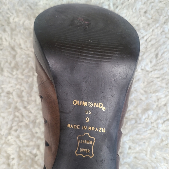 Brown open toe heels - Picture 8 of 9